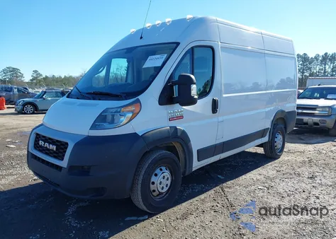 2020 Ram Promaster 1500 High Roof 136 Wb z USA, uszkodzony, nr VIN 3C6TRVBG6LE106207